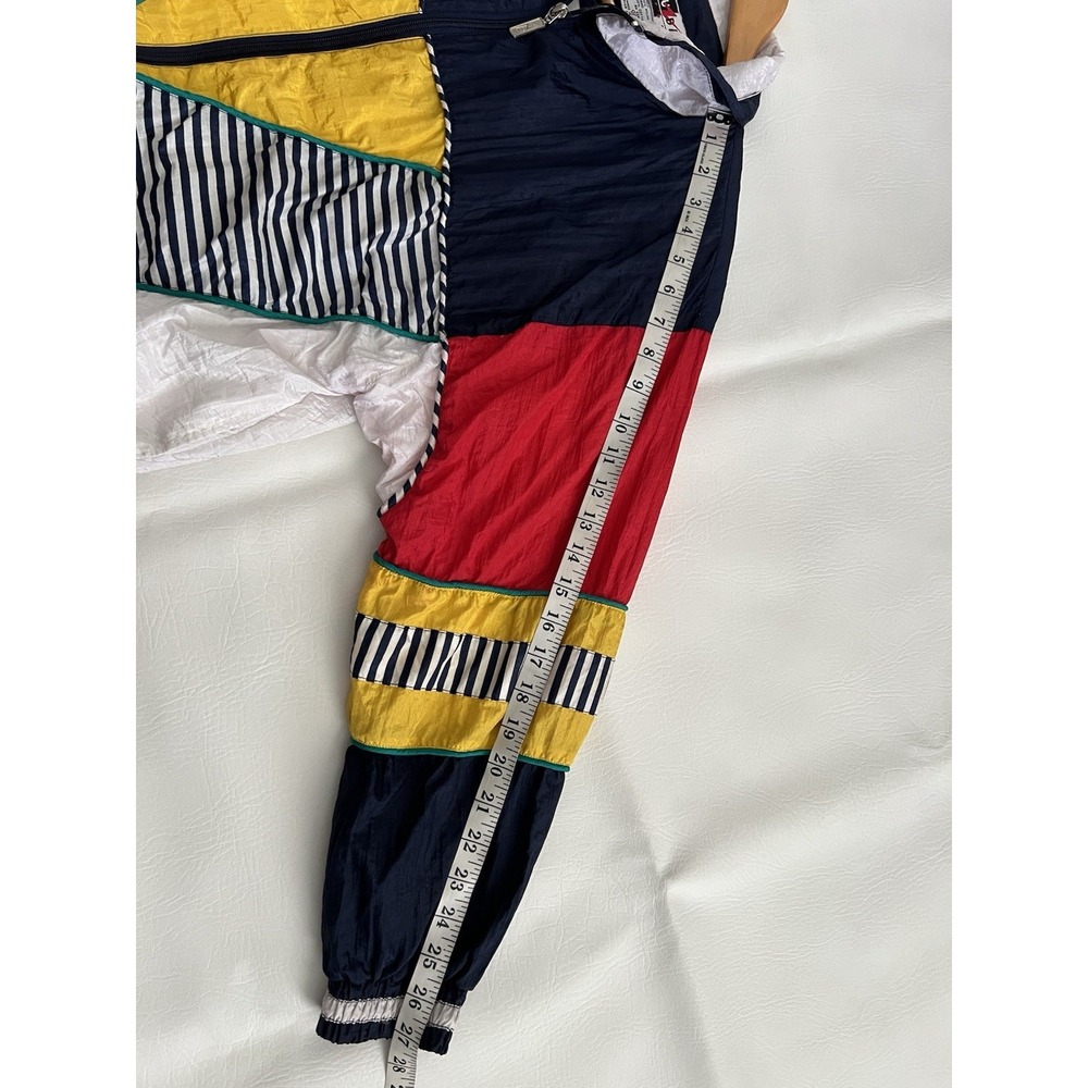 Fuzda Sport Vintage Windbreaker Jogging Running Multicolor Jacket Medium Retro - Picture 14 of 14